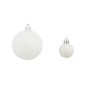 Conjunto de bolas de natal 100 pcs 3/4/6 cm branco/cinzento