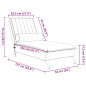 Chaise lounge de massagem com rolo veludo cinzento-claro