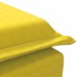 Chaise lounge de massagem com rolo veludo amarelo