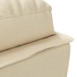 Chaise lounge com almofadões tecido creme