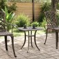 Mesa de jardim 53x53x53 cm alumínio fundido bronze