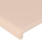 Cabeceira cama c/ abas couro artif. 93x23x118/128 cm cappuccino