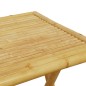 Mesa de jardim dobrável 55x55x75 cm bambu