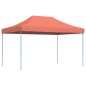 Tenda para festas pop-up dobrável 440x292x315 cm terracotta