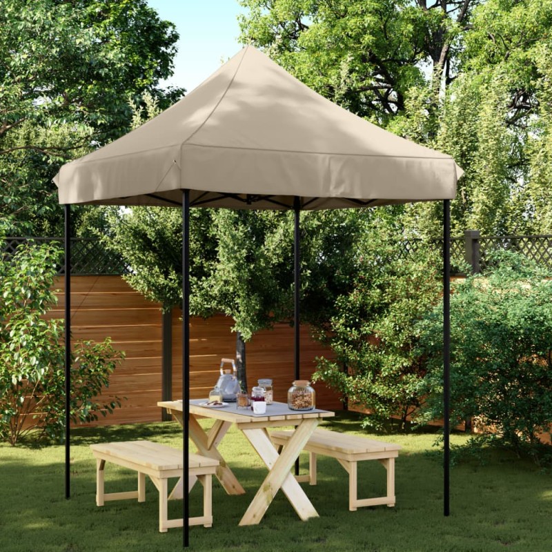 Tenda p/ festas pop-up dobrável 200x200x306cm cinza-acastanhado-Toldos e gazebos-Home Retail