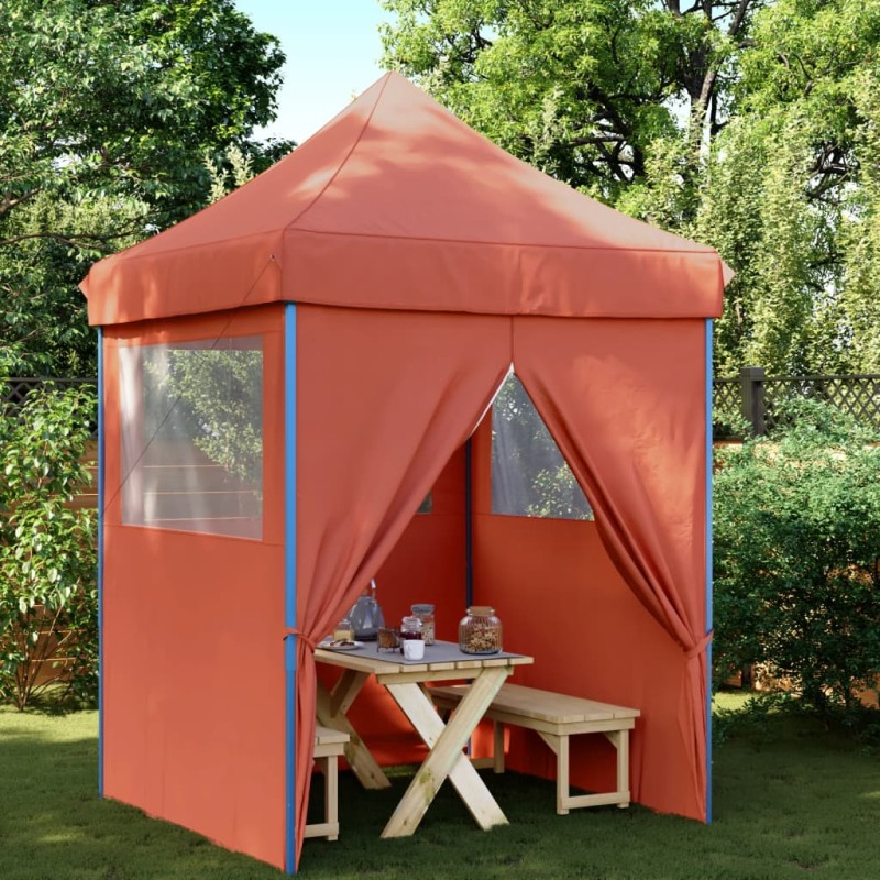 Tenda p/ festas pop-up dobrável 4 paredes laterais terracotta-Toldos e gazebos-Home Retail