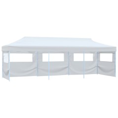 Tenda para festas pop-up dobrável c/ 5 paredes 3x9 m branco