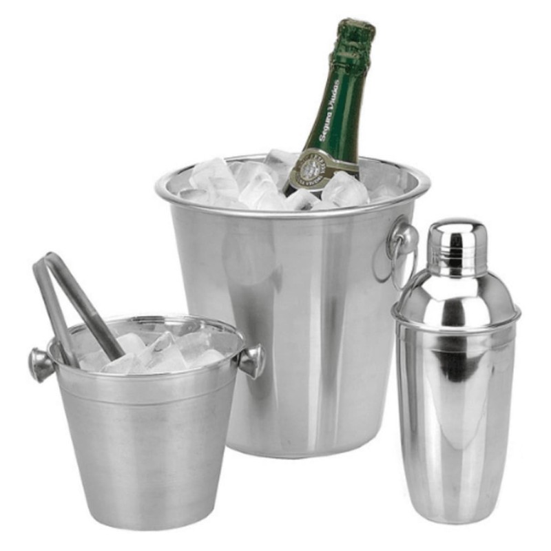 Excellent Houseware Conjunto de bar 4 pcs aço inoxidável-Coqueteleiras-Home Retail