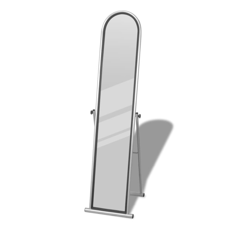 240580 Free Standing Floor Mirror Full Length Rectangular Grey-Espelhos-Home Retail