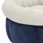 Cama para cães 59x59x24 cm azul