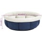 Cama para cães 59x59x24 cm azul