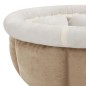 Cama para cães 59x59x24 cm bege