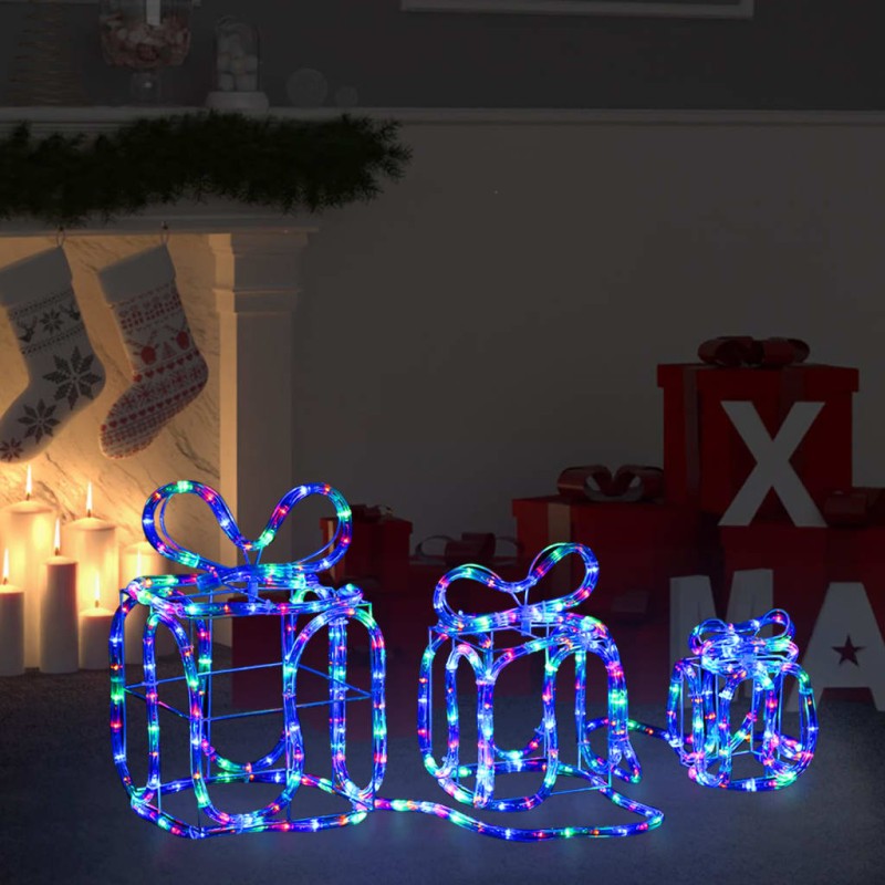 Caixas presente de Natal com 180 luzes LED interior/exterior-Luzes de Natal-Home Retail