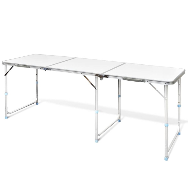 Mesa de Acampamento Dobrável e Ajustável em alumínio 180 x 60 cm-Mobiliário para campismo-Home Retail