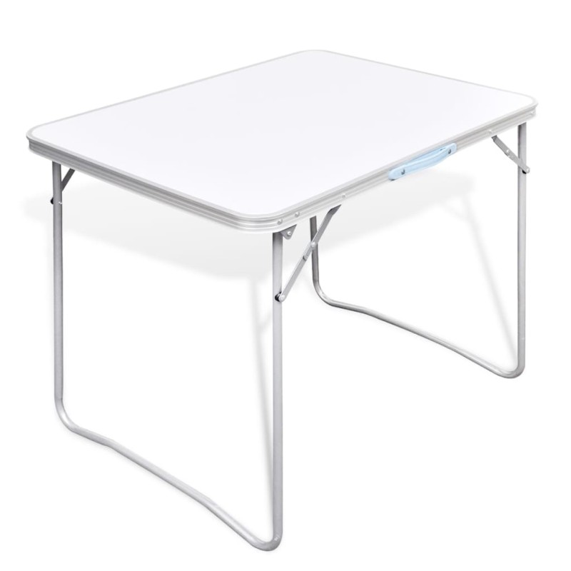 Mesa de campismo, dobrável, com estrutura de metal, 80 x 60 cm-Mobiliário para campismo-Home Retail