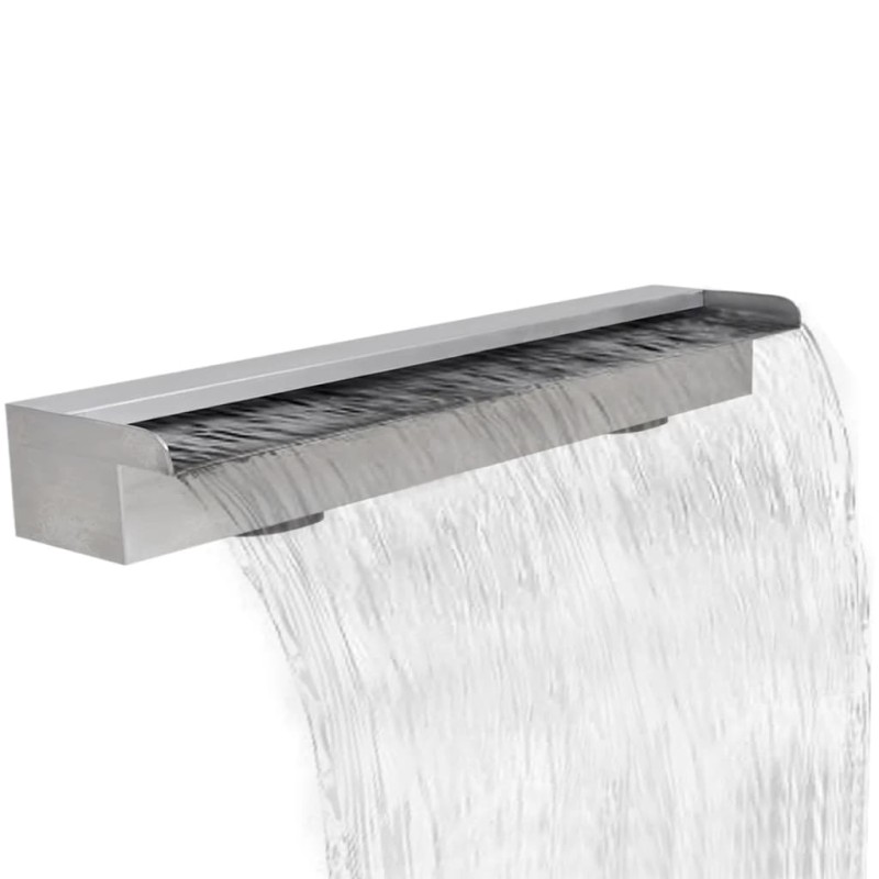 Fonte para piscina retangular 90 cm aço inoxidável-Fontes artificiais-Home Retail