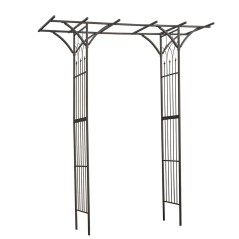 Nature Arco de jardim 114x66x232 cm metal preto