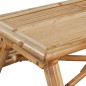 Mesa de piquenique em bambu 120x120x78 cm