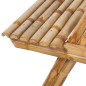 Mesa de piquenique em bambu 120x120x78 cm