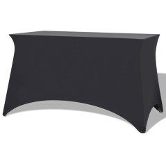 Capa extensível para mesa 2 pcs 243x76x74 cm antracite