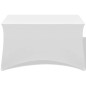 Capa extensível para mesa 2 pcs 183x76x74 cm branco