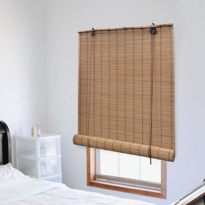 Estore de enrolar 80x220 cm bambu castanho-Persianas-Home Retail