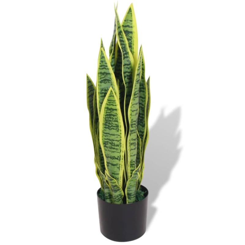 Planta espada-de-são-jorge artificial com vaso 65 cm verde-Flores sintéticas-Home Retail