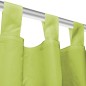 Cortinas de cetim com presilhas 2 pcs 140x225 cm verde