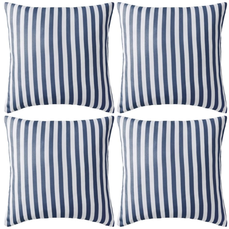 Almofadas para exterior 4 pcs 45x45 cm riscas azul-marinho-Almofadas-Home Retail