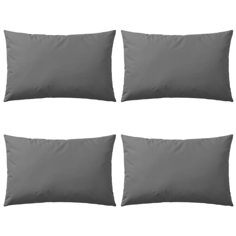 Almofadas para exterior 4 pcs 60x40 cm cinzento-Almofadas-Home Retail