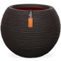 Capi Vaso redondo Nature Rib 62x48 cm preto KBLR271