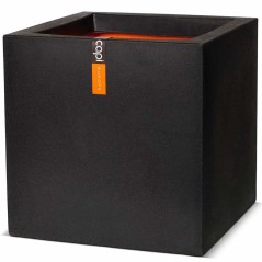 Capi Vaso Urban Smooth quadrado 40x40x40 cm preto KBL903