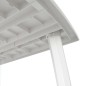 Mesa de jardim 210x96x72 cm plástico branco