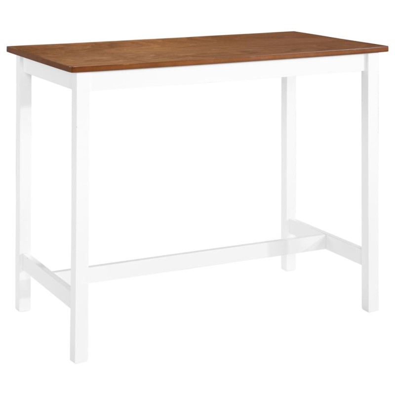 Mesa de bar em madeira maciça 108x60x91 cm-Mesas de cozinha e de sala de jantar-Home Retail