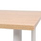 Mesa de jantar 120x60x73 cm cor carvalho e branco