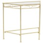 Mesa de apoio estilo vintage metal 87x34x73 cm dourado