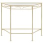 Mesa de apoio estilo vintage metal 87x34x73 cm dourado