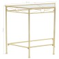 Mesa de apoio estilo vintage metal 87x34x73 cm dourado