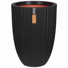 Capi Vaso elegante e baixo Urban Tube 46x58 cm preto KBLT783