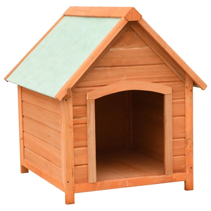 Casota para cão pinho e abeto maciços 72x85x82 cm-Casotas para cães-Home Retail