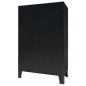 Roupeiro estilo industrial em metal 67x35x107 cm preto