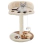 Árvore p/ gatos c/postes arranhadores sisal 40 cm bege/castanho