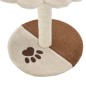 Árvore p/ gatos c/postes arranhadores sisal 40 cm bege/castanho