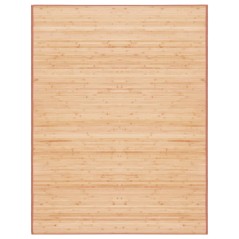 Tapete de bambu 150x200 cm castanho