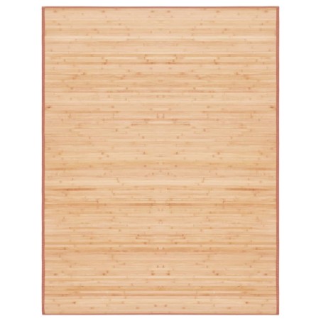 Tapete de bambu 150x200 cm castanho