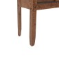 Mesa consola madeira de abeto maciça 131x35,5x75 cm castanho