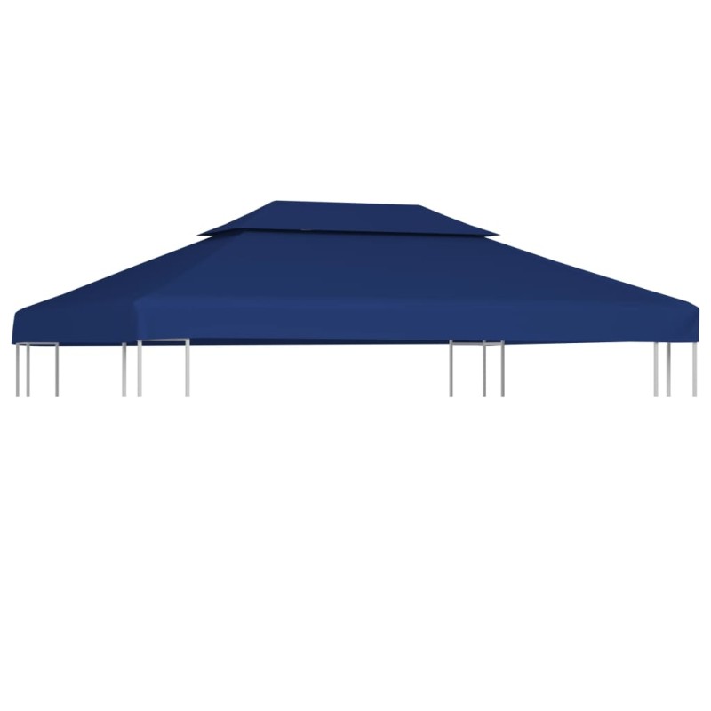 Cobertura gazebo c/ 2 camadas 310 g/m² 4x3 m azul-Topos para toldos e gazebos-Home Retail