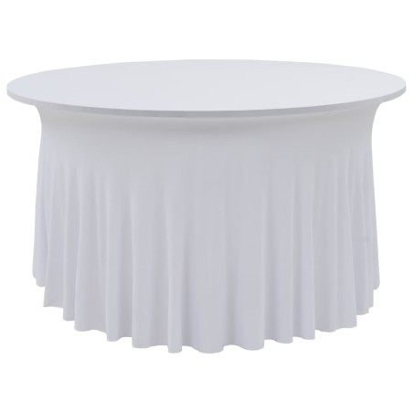 Capa extensível para mesa c/ camilha 2 pcs 150x74 cm branco