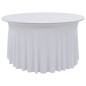 Capa extensível para mesa c/ camilha 2 pcs 150x74 cm branco