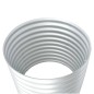 Canteiro/vaso elevado aço galvanizado 80x80x81 cm prateado